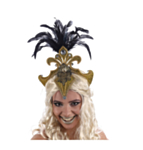 Carnival Fjäderkrona Guld