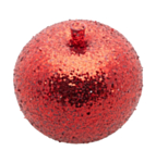 Glitteräpple Juldekoration Röd