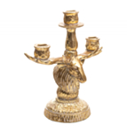 Kronhjort Ljusstake Guld