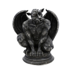 Gargoyle Staty Svart