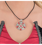 Djävul Halsband Röd