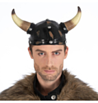 Vikingahjälm Med Horn Brun