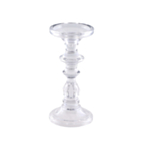 Glas Ljusstake Blockljus Transparent