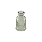 Mini Räfflad Glasvas Salviagrön