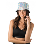 Iriserande Bucket Hat Silver
