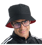 Vändbar Bucket Hat Med Glasögon