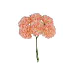 Konstgjorda Mini Hortensia Blommor Ljusrosa/Elfenbensvit