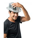 Disco Hög Hatt Silver