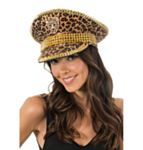 Leopard Kaptenshatt Guld