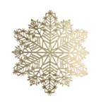 Snöflinga Bordstablett Guld