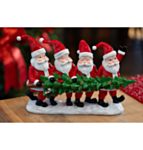 Jultomtar Med Julgran Figur