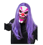 Fasansfull Clown Mask Lila