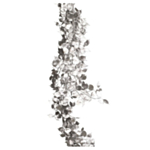 Metallisk Bladgirlang Silver