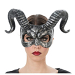 Demonmask Med Horn Silver