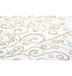 Organza Bordslöpare Vit/Guld