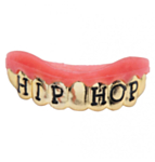 Hip Hop Grillz Tänder Guld