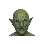 Troll Hyperrealistisk Latexmask Grön