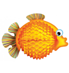 Tropisk Honeycomb Fisk Orange