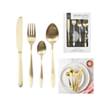 Guld Bestick i Rostfritt Stål