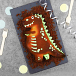 Dinosaurie Silikon Kakform