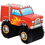Monster Truck Honeycomb Dekoration