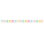 Pastell Mix Happy Birthday Banner
