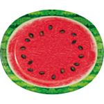 Vattenmelon Ovala Papptallrikar