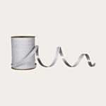 Glittrigt presentband silver