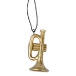 Trumpet Julpynt Guld