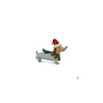 Hund Julfigur