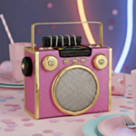 Radio Dekoration Rosa