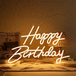 Happy Birthday Neonskylt