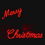 Merry Christmas Neonskylt Röd
