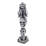 Gargoyle Dödskalle Skulptur Grå