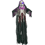 Hängande Grim Reaper Skelett Med Ljus