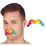 Pride Mustasch Regnbåge