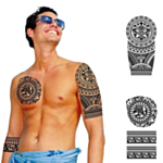 Tribal Falska Tatueringar Svart