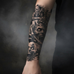 Zombiearm Falska Tatueringar