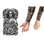 Catrina Halloween Falska Tatueringar