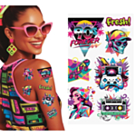 90-tal Falska Tatueringar Neon