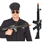 Polis Leksaksgevär Svart
