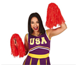 Röda Pompoms