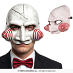 Saw Dockmask Vit/Röd