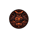 Gotiska Pumpa Papperstallrikar Svart/Orange