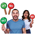 Yes/No Handskyltar