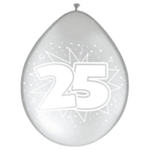 25 År Ballonger Silver