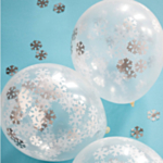 Snöflinga Konfetti Ballonger