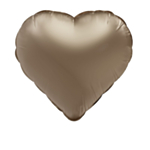 Hjärteformad Folieballong Starlight Guld
