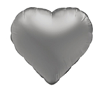 Hjärta Folieballong Silver