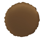 Rund Folieballong Chokladbrun